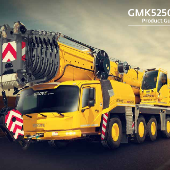 Großer gelber Grove GMK 5250L Mobilkran 