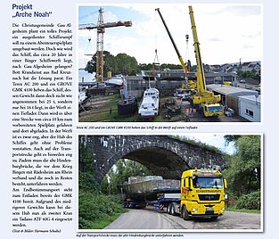 Zeitungsartikel Projekt ,,Arche Noah"