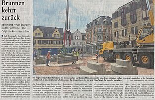 Zeitungsartikel ,,Brunnen kehrt zurück"