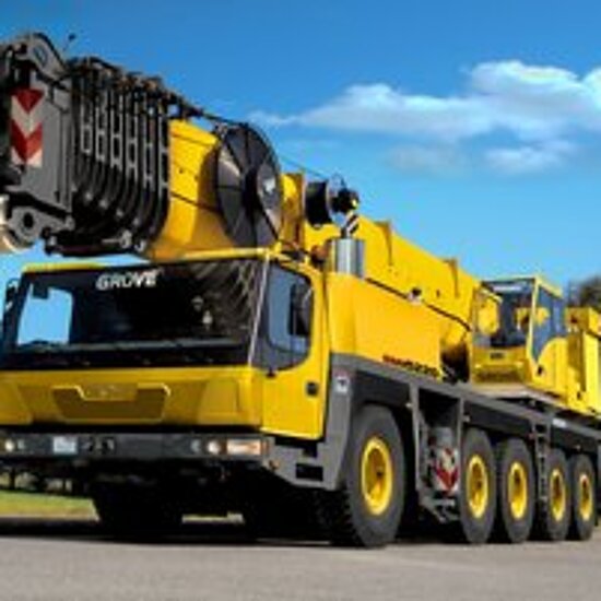 Grove GMK 5220 in gelb von Bott Abschleppdienst